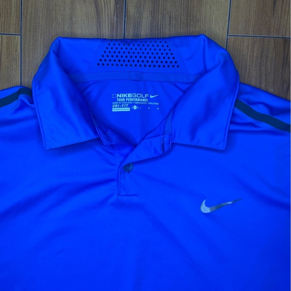Men’s Nike Blue Golf Dri-Fit Polo - Picture 1 of 4